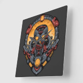 サイボーグ正方形壁時計 スクエア壁時計 (傾斜)