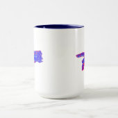 サイボーグ神の手（赤と青） マグカップ (中央)