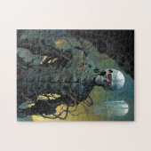 サイボーグ骨格の未来的SF ジグソーパズル (横)