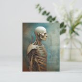 サイボーグ骨格の未来的SF ポストカード (スタンド正面)