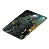 サイボーグ骨格の未来的SF マグネット (左側)