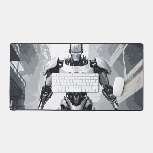 サイボーグ グラフィックノベル メカゲーマー デスクマット (キーボード&マウス)