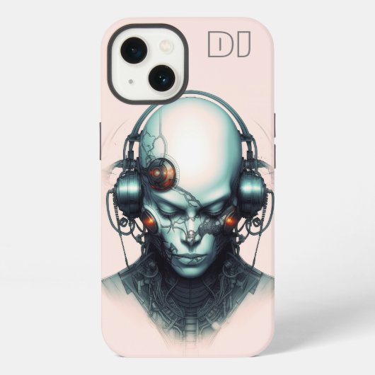サイボーグ サイバーパンク DJ iPhoneケース (裏面)
