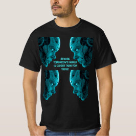 サイボーグ ロボット ヘッド Tシャツ
