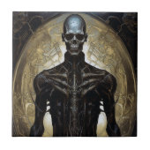 サイボー完全に死んでいなグSFホラーアート タイル (正面)