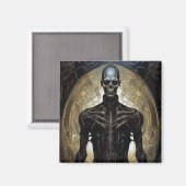 サイボー完全に死んでいなグSFホラーアート マグネット (正面/裏面)