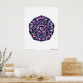 サイマティックス5尖頭星 ポスター (キッチン)