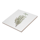 サイムハーブグリーンリーキッチングルニーグリーンプラント タイル (側面)