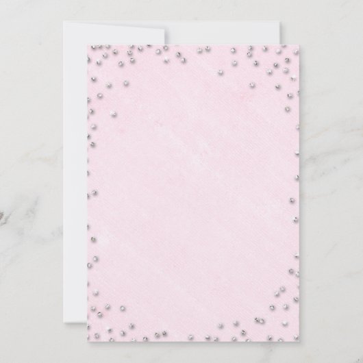 サイモダンン書道ピンク30歳の誕生日 招待状 (裏面)