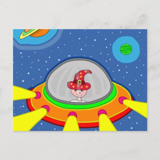 サイモンとその宇宙船 ポストカード (正面)