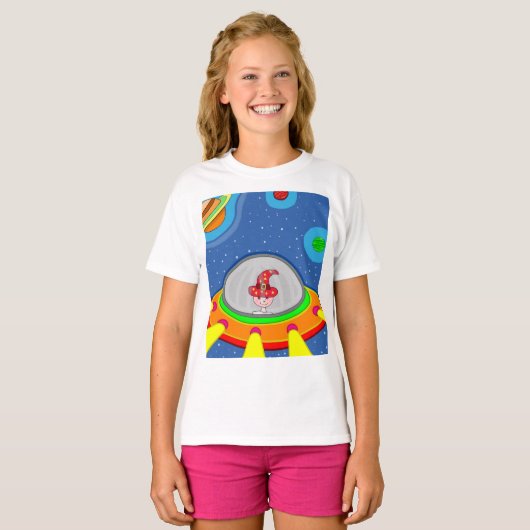 サイモンと宇宙船 Tシャツ (正面フル)