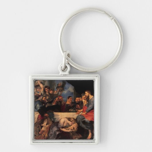 サイモンの家でPharisee、c.1620を楽しんで下さい キーホルダー (正面)