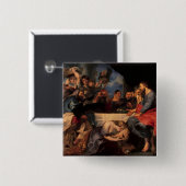 サイモンの家でPharisee、c.1620を楽しんで下さい 缶バッジ (正面&裏面)