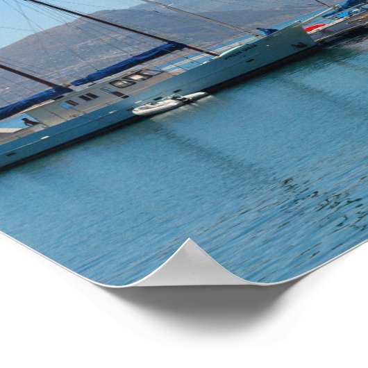 サイモンズタウンマリーナハーバー南アフリカ ポスター (角)