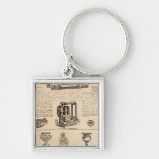 サイモンド製造会社スチュワート キーホルダー (正面)