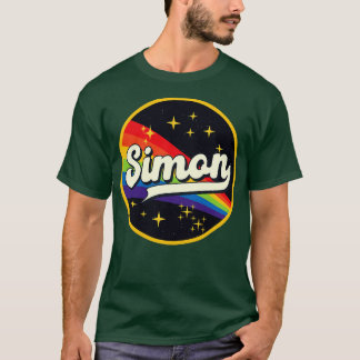 サイモンレインボーイン宇宙ヴィンテージスタイル Tシャツ