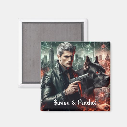 サイモン&桃 マグネット (正面/裏面)