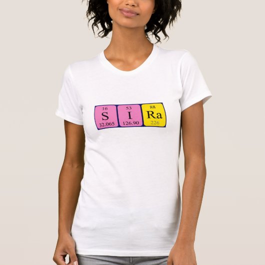 サイラの期別表名のシャツ Tシャツ (正面)