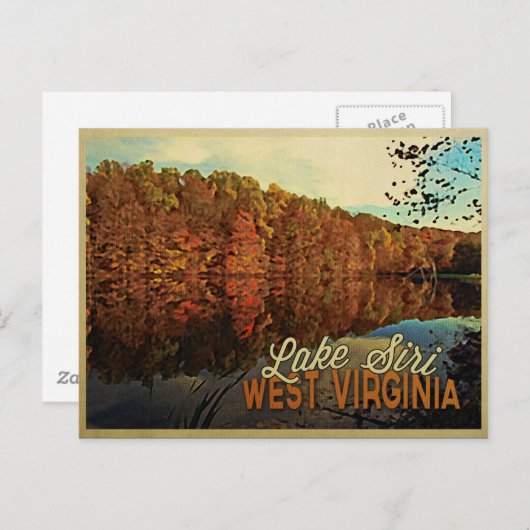 サイリウェストバージニア湖 ポストカード (正面/裏面)