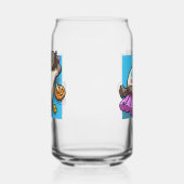 サイリラックスノパーティー動物おもしろい漫画 ガラス缶 (左)