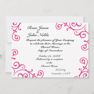 サイルスアイボリー(マゼンタ)結婚式招待状 招待状