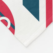 サイルボーストライプのトモノグラムフリースブランケット フリースブランケット (角)