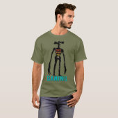 サイレンの頭の仮装が聞こえない Tシャツ (正面フル)