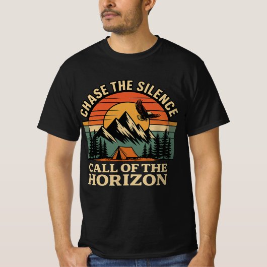 サイレンスを追え - 地平線の呼び声の冒険 Tシャツ (正面)