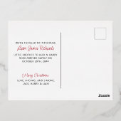 サイレンツナイツバンドルオブジョイベビー初めてのクリスマス 箔シーズンポストカード (裏面)