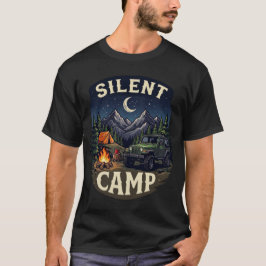サイレントキャンプ ナチュラル アウトドア メンズTシャツ Tシャツ