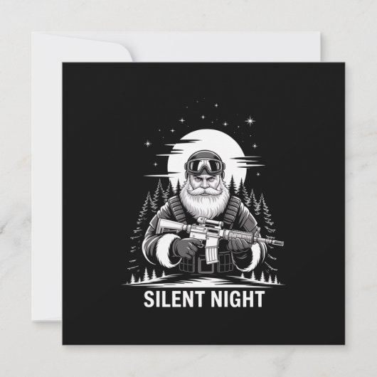 サイレントナイトサンタクリスマスミリタリーベテラン シーズンカード (正面)