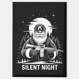 サイレントナイトサンタクリスマス退役軍人 マグネット