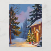 サイレントナイトペイントクリスマス シーズンポストカード (正面)