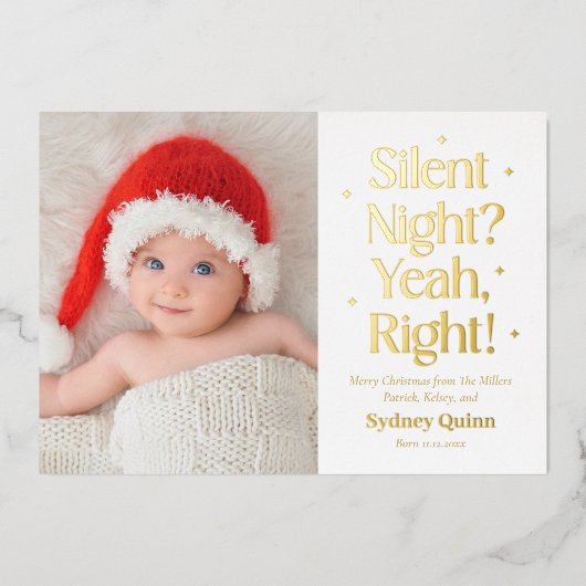 サイレントナイト リアルフォイル ホリデー 誕生発表 (正面)