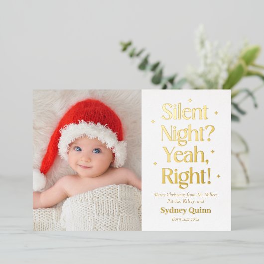 サイレントナイト リアルフォイル ホリデー 誕生発表 (立ち正面)