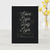 サイレントナイト / 折りたたみクリスマスカード カード (黄色い花)