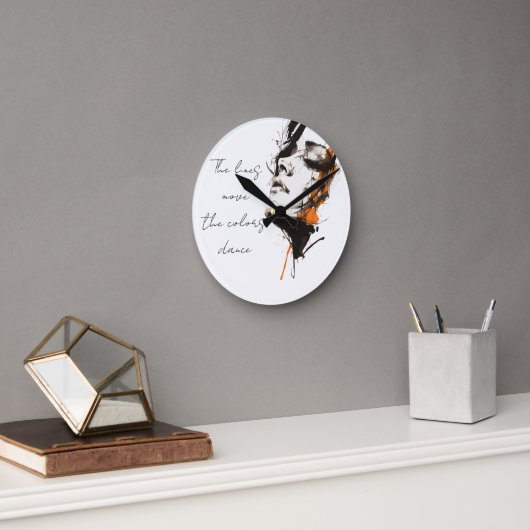 サイレントパワー モダン アート ウォールクロック (オフィス)