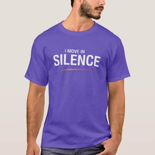 サイレントパワー - 静かに動く Tシャツ (正面)