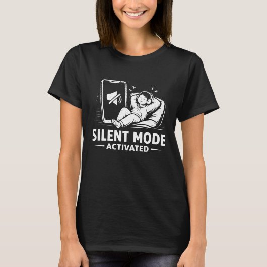 サイレントモード起動 Tシャツ (正面)