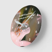 サイレントル感動的ミ引用文 ラウンド壁時計 (傾斜)
