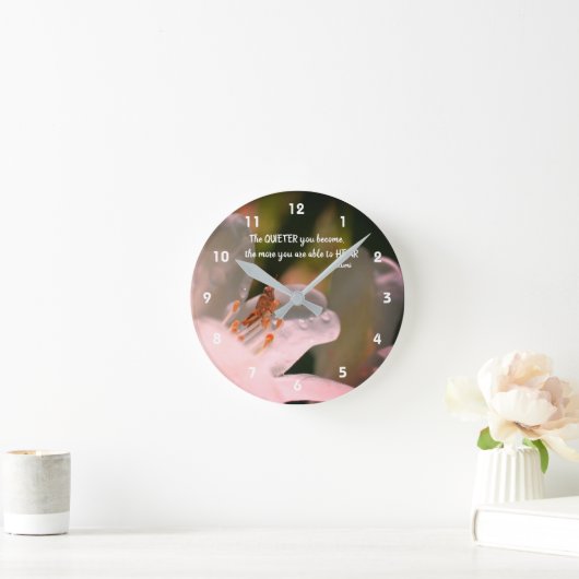 サイレントル感動的ミ引用文 ラウンド壁時計 (ホーム)