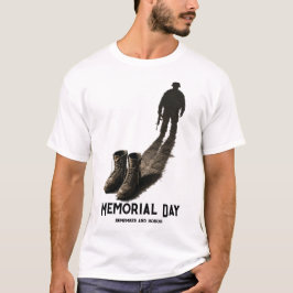 サイレントヴァラー - メモリアルデイへの賛辞 兵士の影 Tシャツ