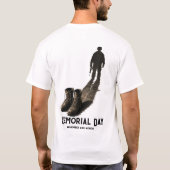 サイレントヴァラー - メモリアルデイへの賛辞 兵士の影 Tシャツ (裏面)