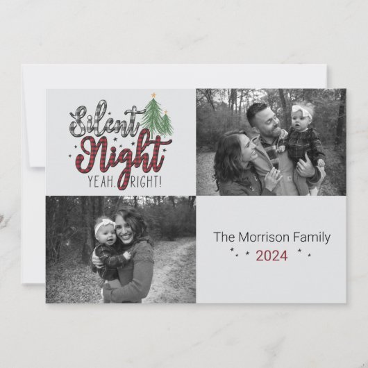 サイレント・ナイト・イェー・ライト！ ホリデーカード (正面)