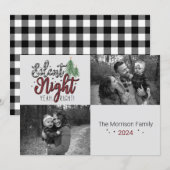 サイレント・ナイト・イェー・ライト！ ホリデーカード (正面/裏面)