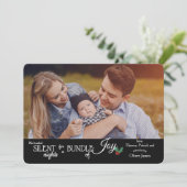 サイレント・ナイト ホリデー フォト 出生発表 招待状 (スタンド正面)