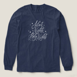 サイレント+ナイト+ホーリー+ナイト+ホリデー+クリスマス+ブルー トライブレンドTシャツ