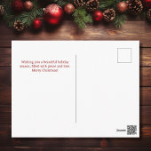 サイレント・ナイト - 美しい馬とサンタのクリスマス シーズンポストカード