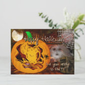 サイレンハロウィン幽霊のよく出るパンプキンカービング 招待状 (スタンド正面)