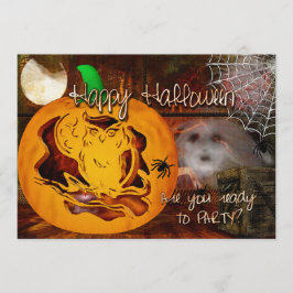 サイレンハロウィン幽霊のよく出るパンプキンカービング 招待状